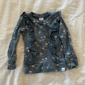 Lulu and Roo Dusty Moon Crown Flutter Sweatshirt